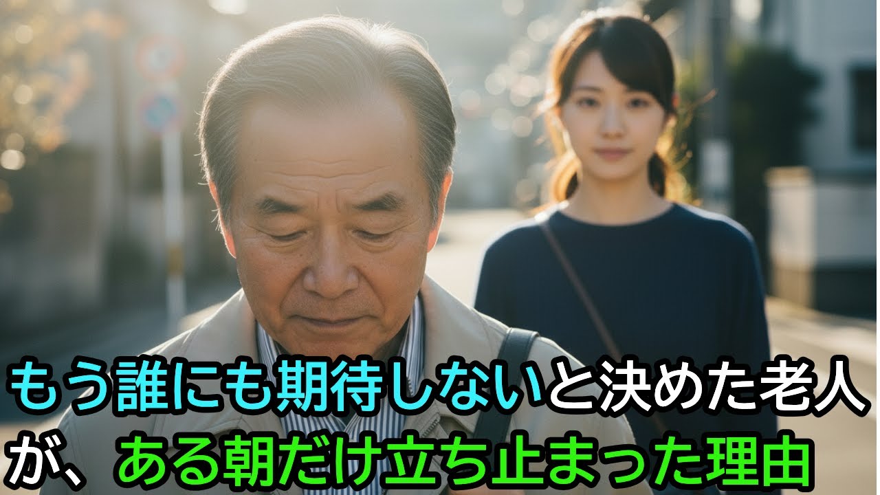 もう誰にも期待しないと決めた老人が、ある朝だけ立ち止まった理由