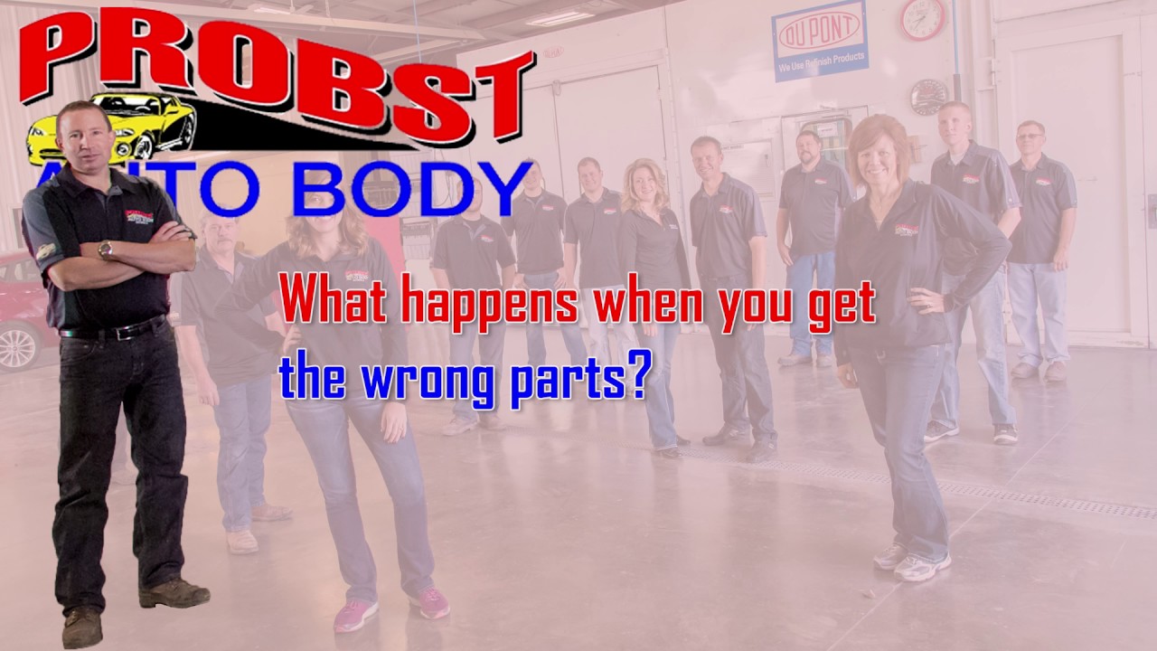How the auto body parts process should work.