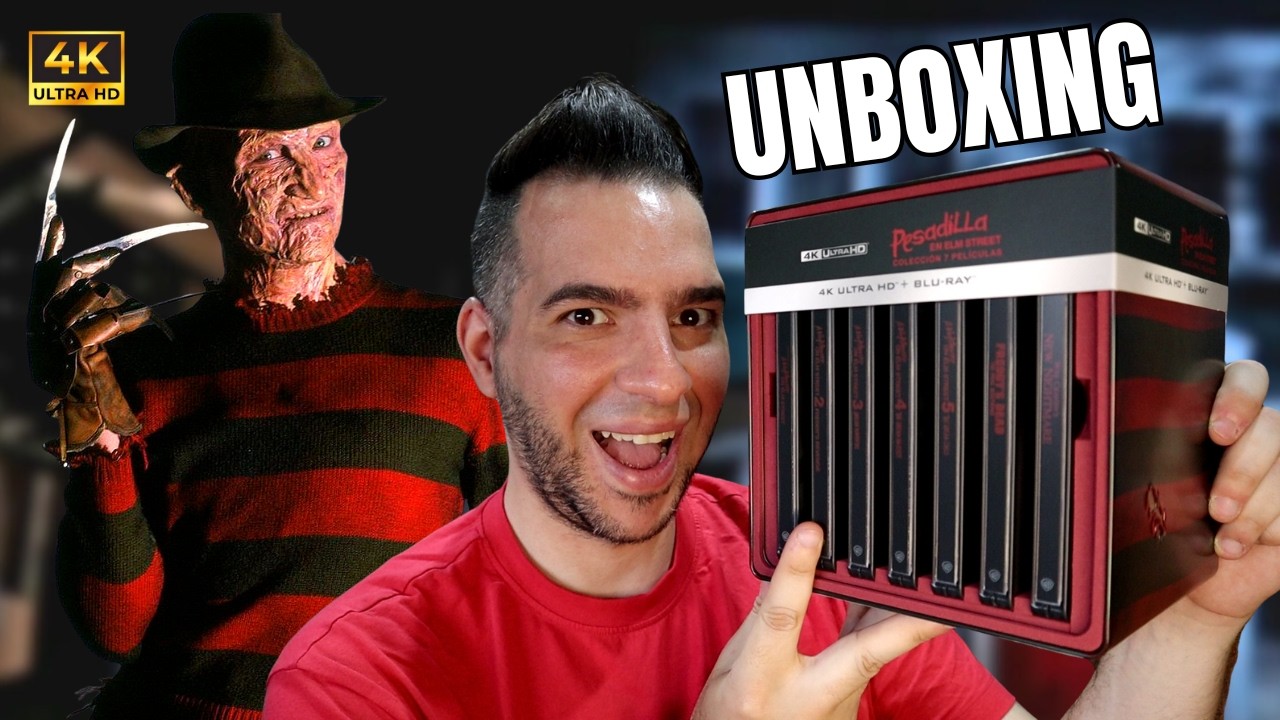 LA SAGA Pesadilla en Elm Street 🔥 PACK BLU RAY 4K UHD UNBOXING -STEELBOOK COLECCIONISTA 💿