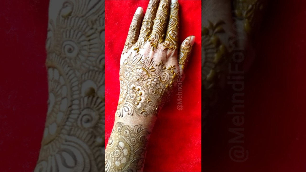 Most Beautiful Dubai Style Mehndi #mehndi #henna #dubaimehndi