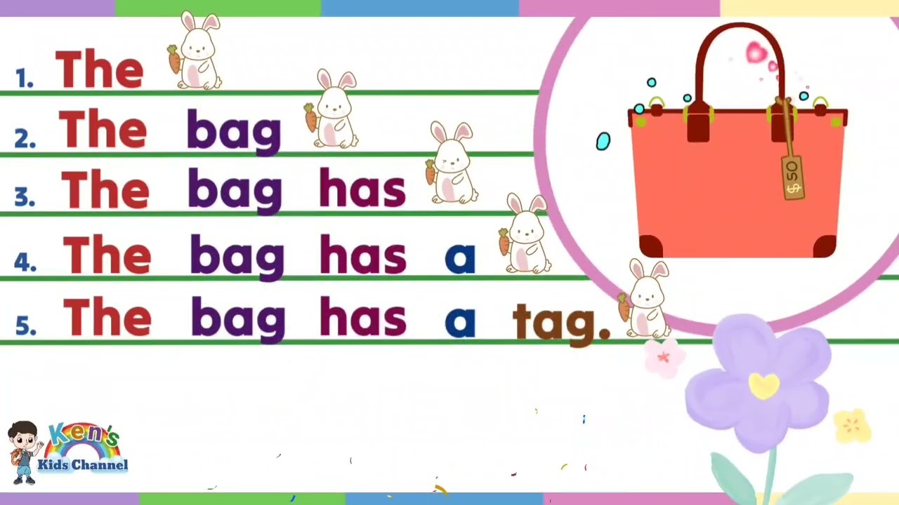 Learn to Read Simple Sentences | English Reading Lesson for Nursery and Kindergarten 