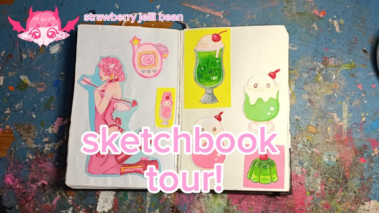 SKETCHBOOK TOUR! chat with me about my art #art #sketchbooktour #sketchbook #drawing 
