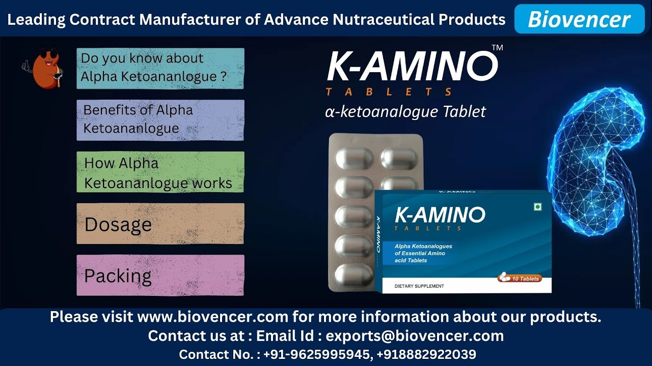 Alpha ketoanalogue Tablet-Contract Manufacturing Advance Nutraceuticals-Biovencer Healthcare Pvt Ltd