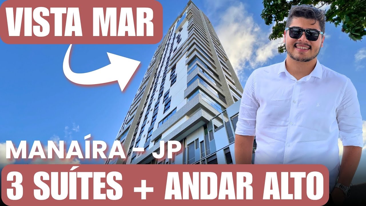 APARTAMENTOS 3 SUÍTES | VISTA MAR | ANDAR ALTO | LAZER COMPLETO | MANAÍRA, JOÃO PESSOA - PB