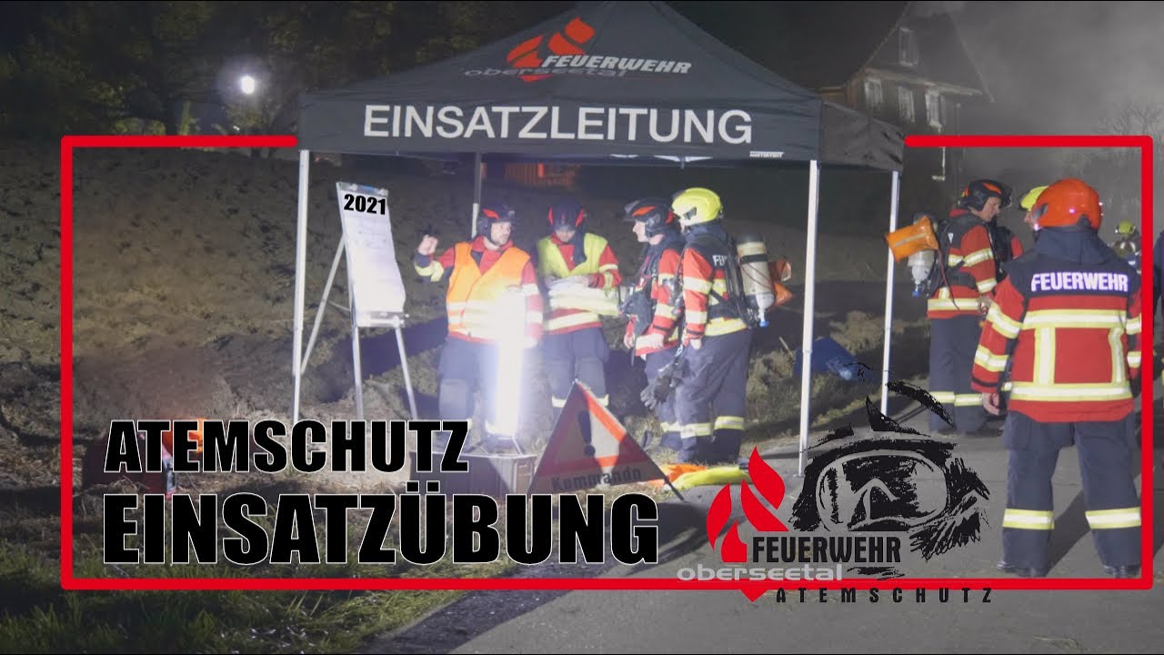 ATEMSCHUTZ Einsatzübung | Feuerwehr Oberseetal | Pressluftatmer Dräger PSS 5000