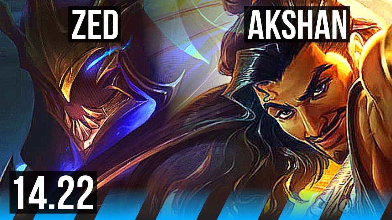 ZED vs AKSHAN (MID) | KR Master | 14.22