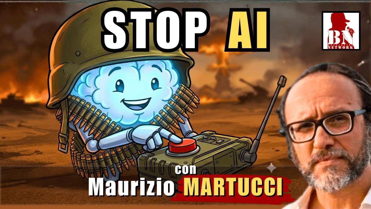 INTELLIGENZA ARTIFICIALE per scopi BELLICI, c'&egrave; chi dice no #STOPAI &ndash; con Maurizio MARTUCCI