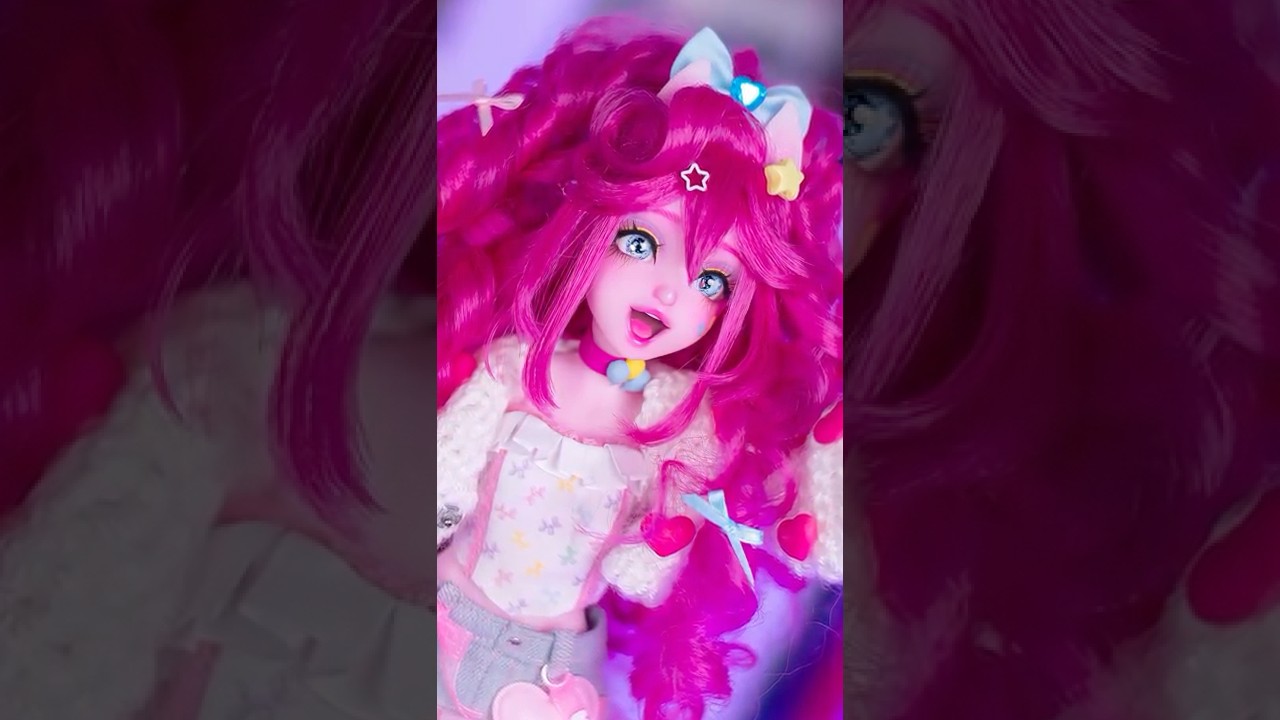 I Made PINKIE PIE 🩷 #mlp #mylittlepony #pinkiepie #custom #diy #art #craft #doll