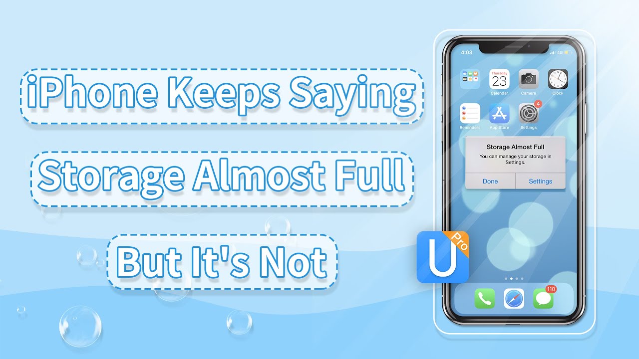 iPhone Keeps Saying Storage Almost Full, But It's Not