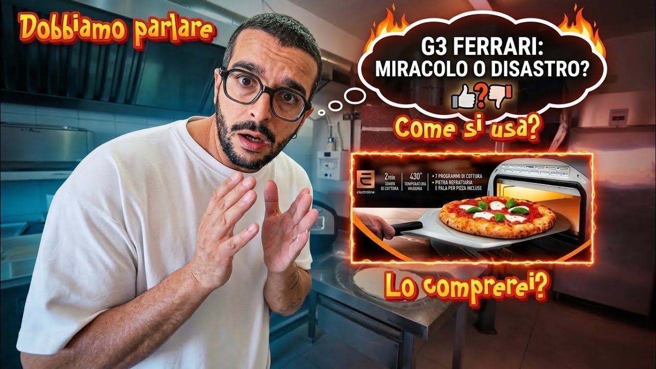 ELECTROLINE forno pizza “unieuro” prima prova e tutorial ammiocuggino pizzaiolo quello bbravo