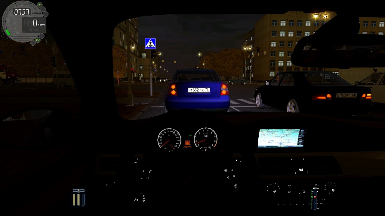 Относительно спокойная езда в City Car Driving [ccd 1.5.4]