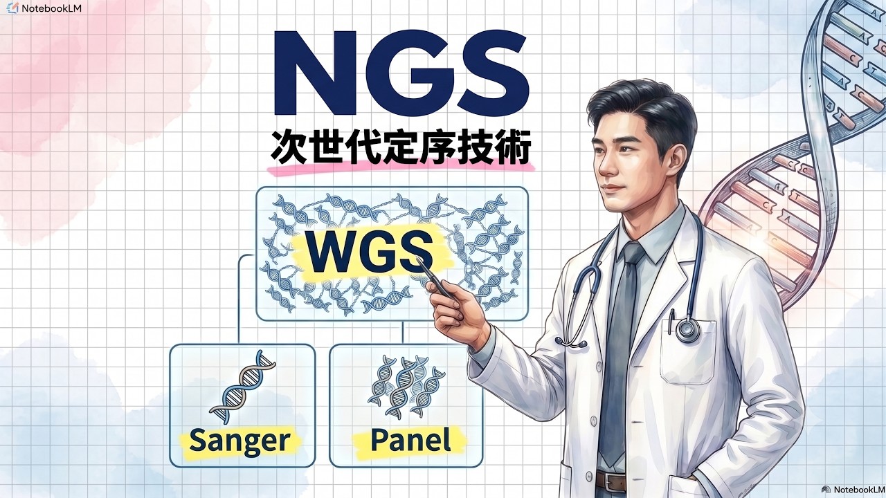 基因定序新技術之次世代NGS基礎與臨床運用，不再慢慢來的高通量定序技術，一次讓多基因一起跑，定序產生海量據靠電腦運算與確定序列，減少定序的誤差，用於偵測傳染病病原變異路徑、癌症、產檢及罕病診斷的新技術