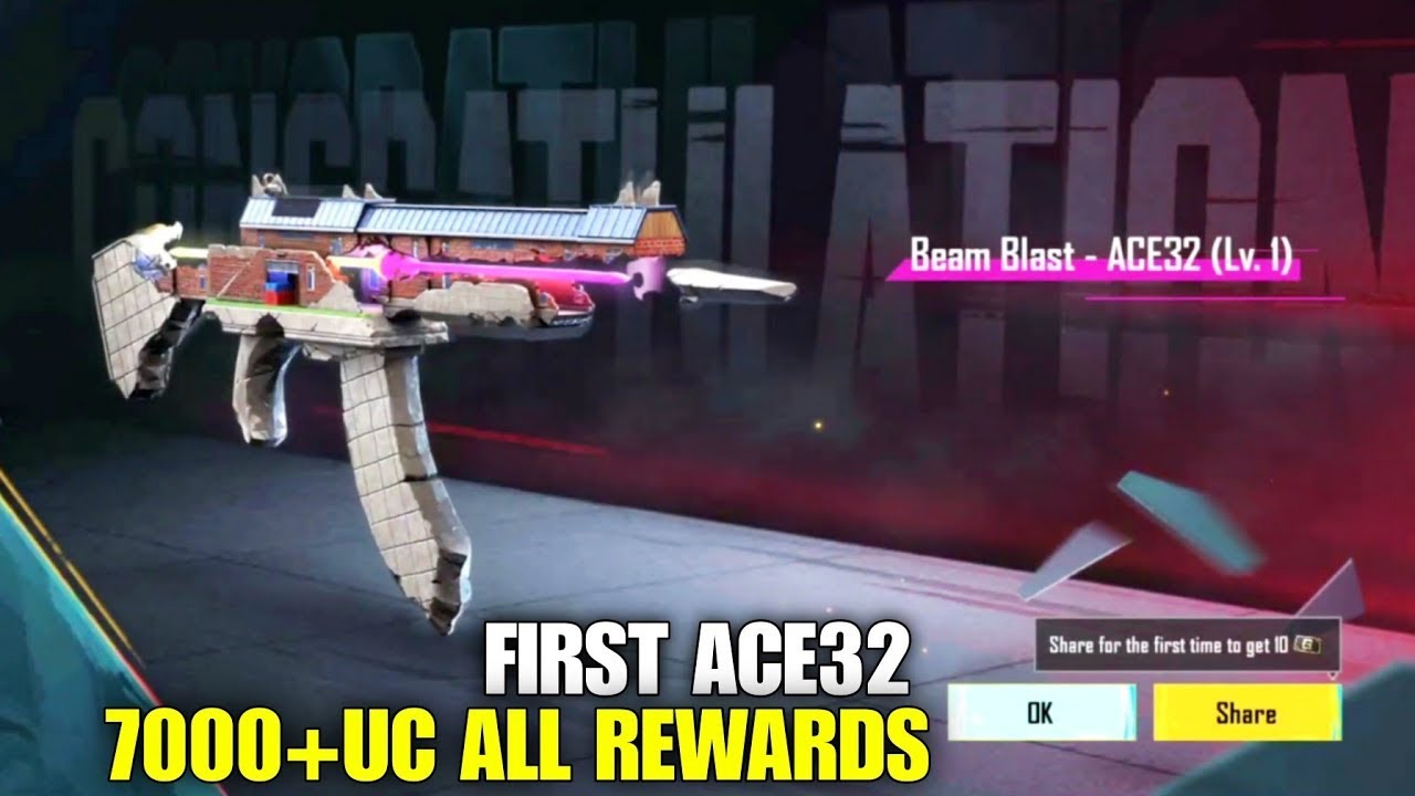 FREE BEAM BLAST ACE 32 SKIN 😱 | HOW TO GET FREE ACE 32 SKIN 100% FREE ACE 32 SKIN 😱 | Crate Opening