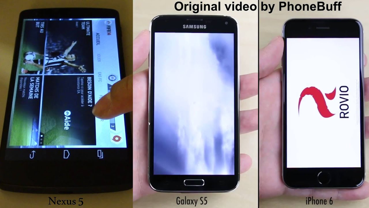 iPhone 6 vs Galaxy S5 vs Nexus 5 Speed Test