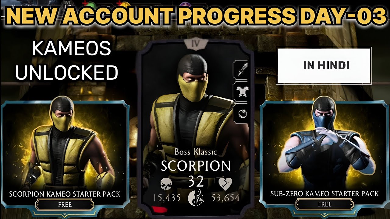 Beginner Account Progress Day 03! Kameo Unlock🔓 Ho Gye - Mk Mobile Hindi
