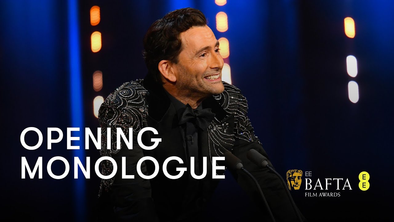 David Tennant's hilarious opening monologue | EE BAFTA Film Awards 2024