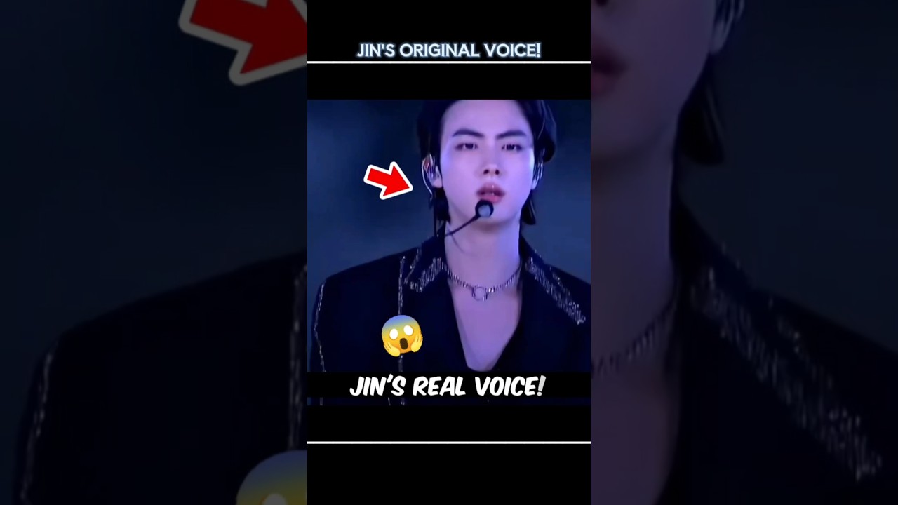 BTS जिन की ORIGINAL VOICE 🎶😱 ~ 