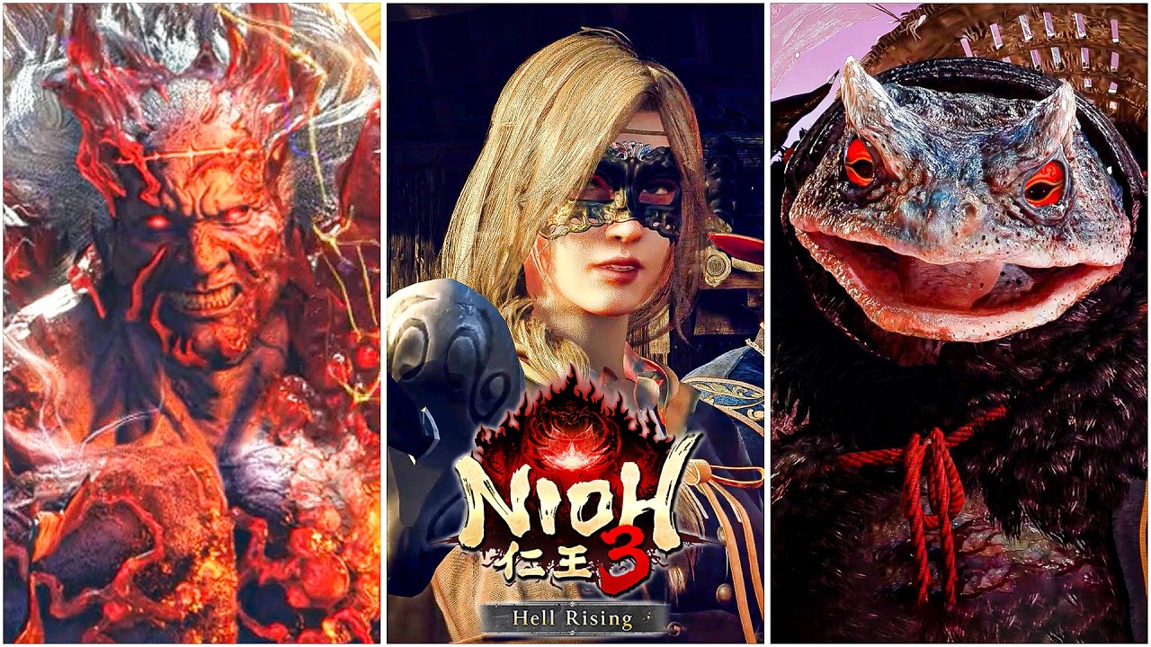 Nioh 3 Hell Rising DLC - All Bosses & Ending