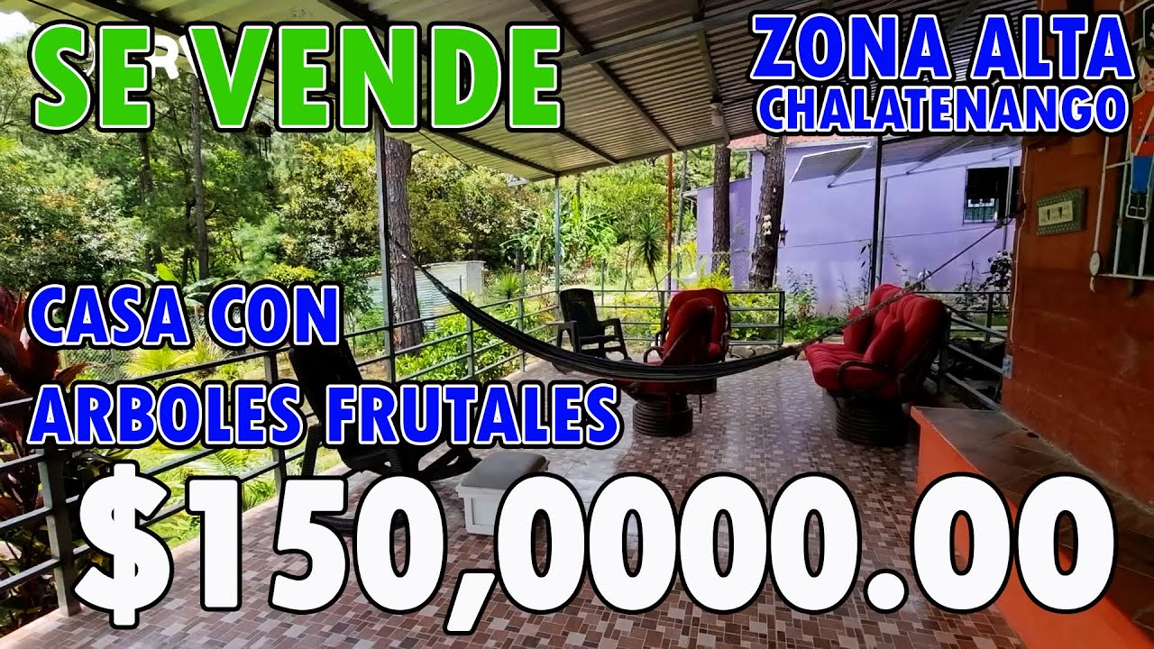 Vendo CASA DE CAMPO con ARBOLES FRUTALES Zona Alta Chalatenango Parte 2 | CRV EL SALVADOR