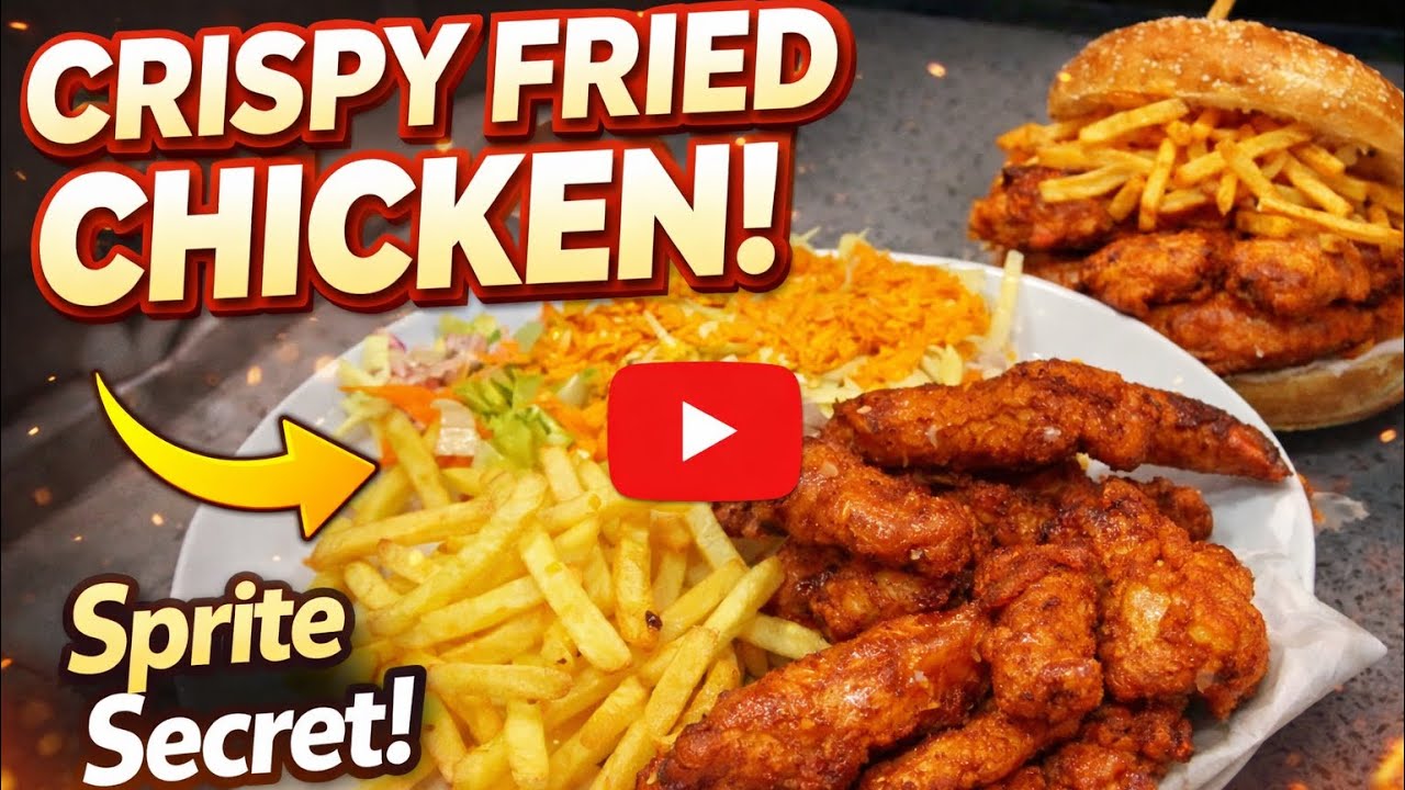 Crispy Fried Chicken Using Sprite | Secret Street-Style Chicken Fry Recipe 🔥