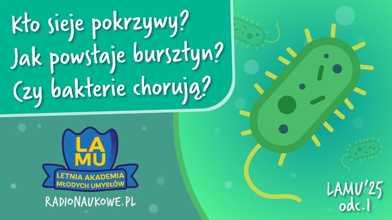 Czy bakterie chorują? Kto sieje pokrzywy? Jak powstaje bursztyn? | LAMU'25 | odc. 1