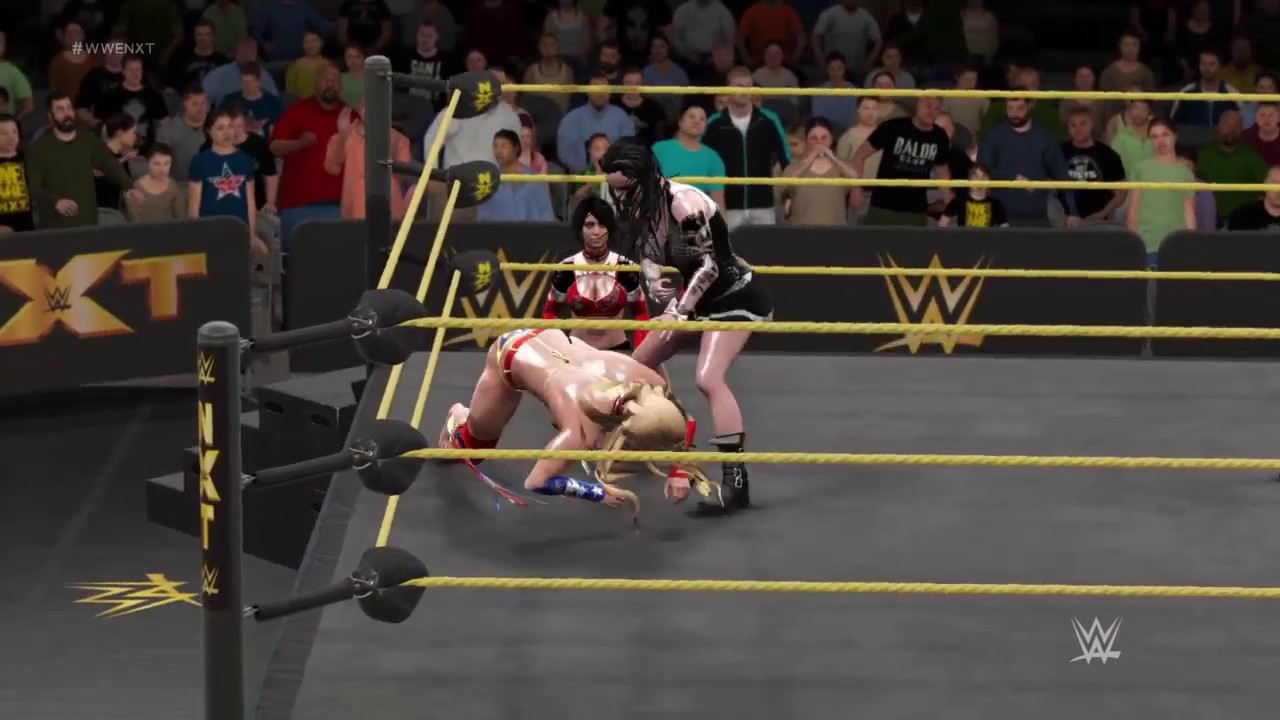 WWE 2K17 Angela Storm with Akira Rose vs. Sister Abigail with Bray Wyatt