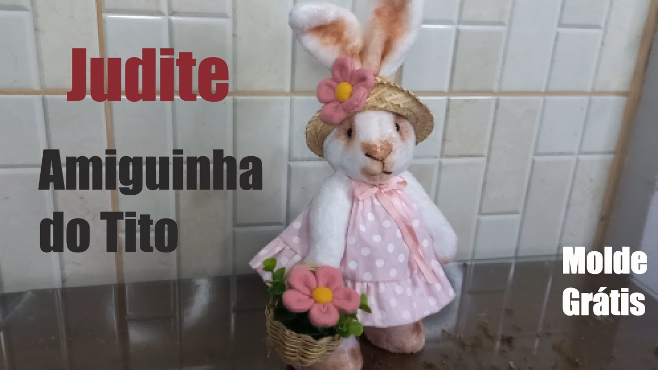 Judite amiguinha do Tito - Passo a passo e Moldes Gratuitos