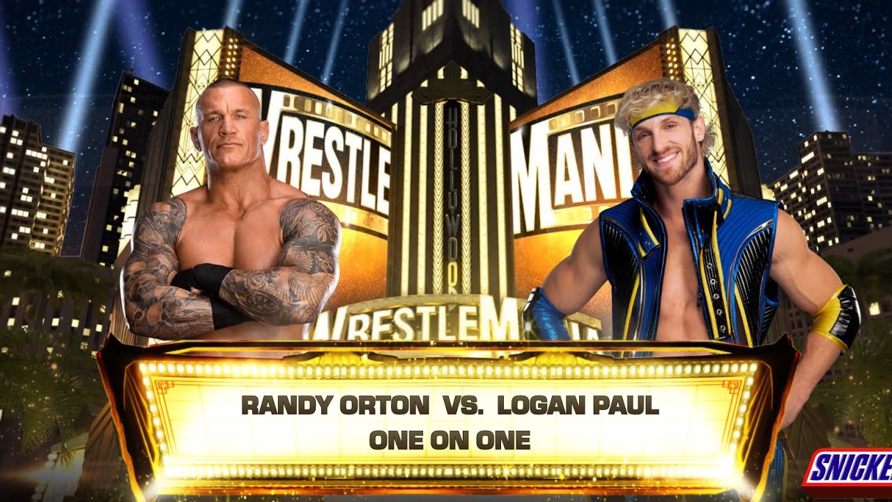WWE Randy Orton vs Logan Paul Wrestlemania WWE2K24