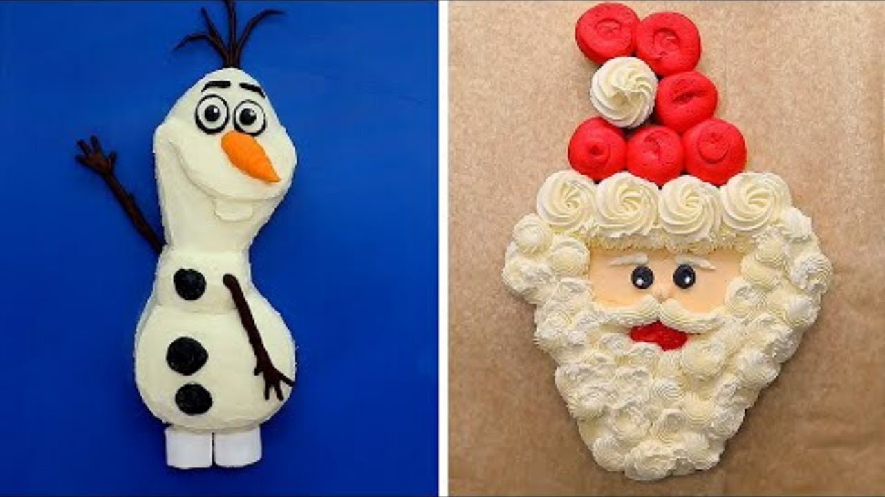 14 Frozen and Christmas Themed Cake Ideas