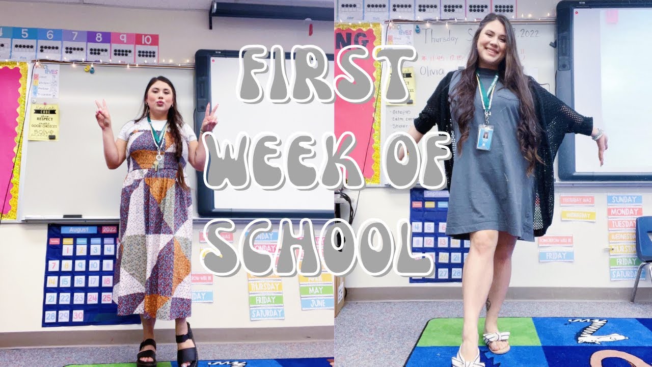 FIRST WEEK OF SCHOOL VLOG!!! | First year kindergarten teacher