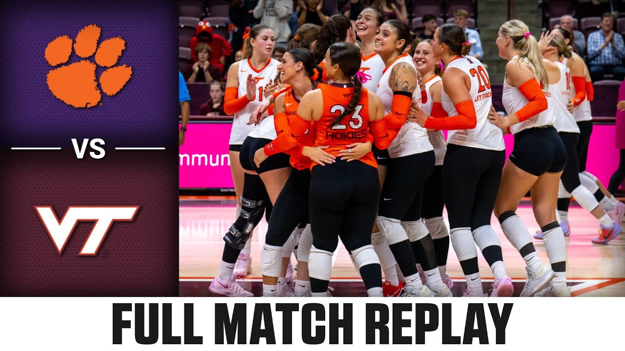 Clemson vs. Virginia Tech Full Match Replay | 2025 ACC Volleyball