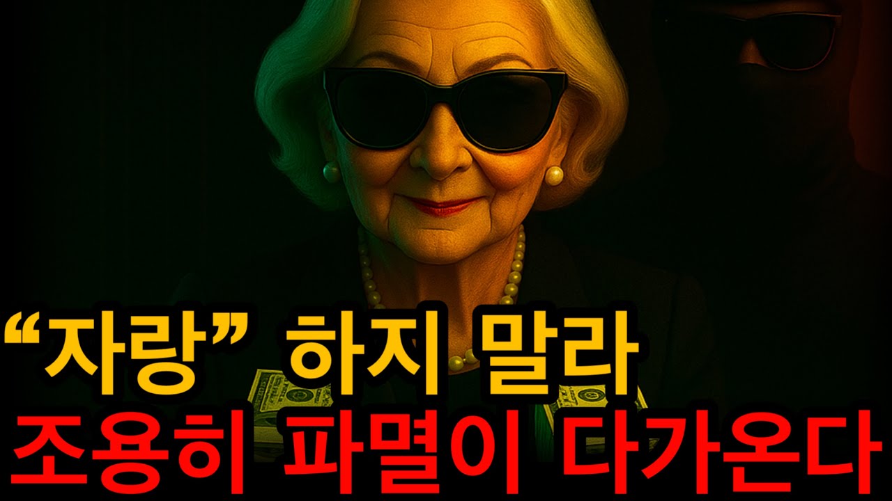 자랑은 독이다. 파멸 하고 싶다면, 마음껏 자랑해라.