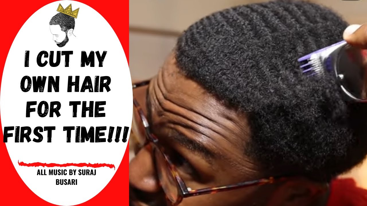 360 WAVES: MY FIRST SELF CUT!!! #coarsehairedkingz