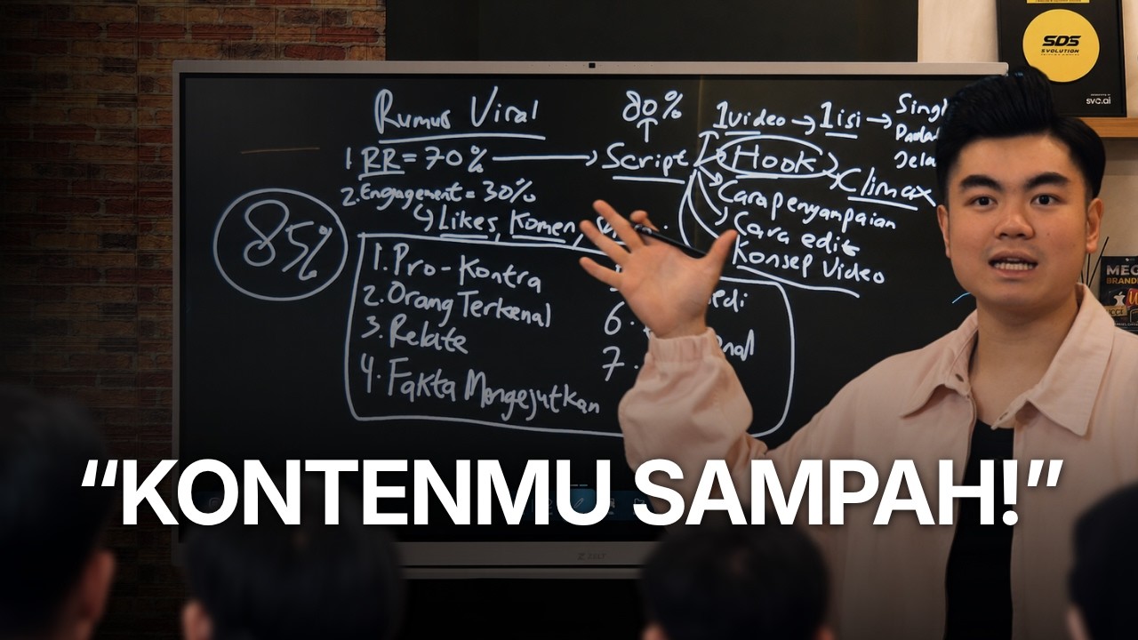 Training Cara Bikin Konten Viral ke 30 Orang Tim Saya