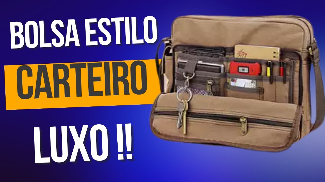 BOLSA CARTEIRO TIRACOLO OMBRO ALÇA AJUSTAVEL