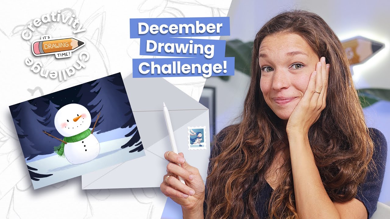 Not sure what to draw? Try this Creativity Challenge! ✏️ ✉️ 🎄