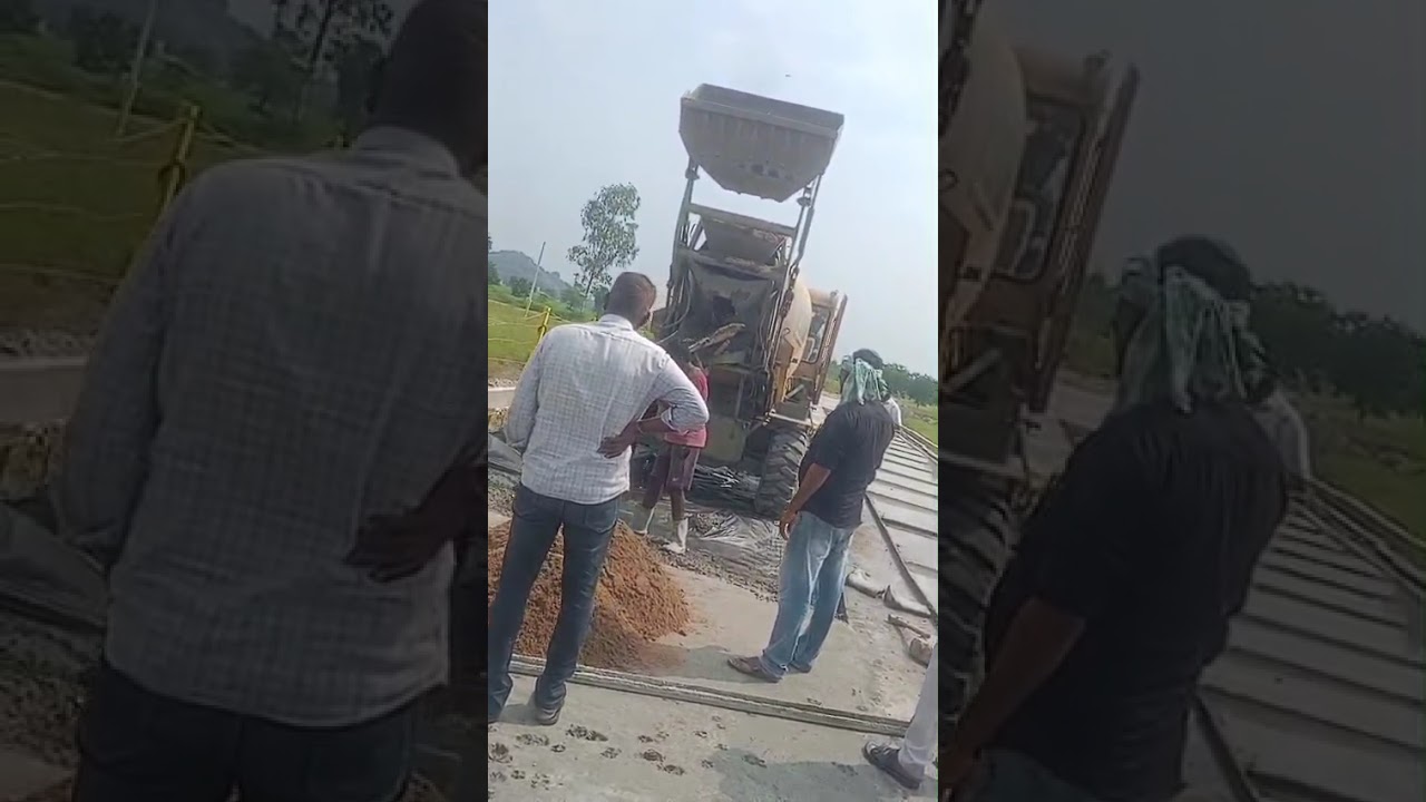kSR infra projects ponnekallu 60 feet cement road work and main 40 feet cement road work