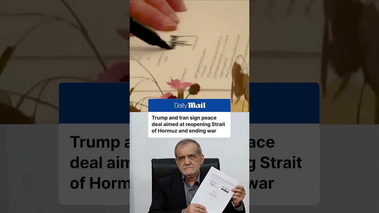 Trump and Iran sign peace deal aiming to end the war