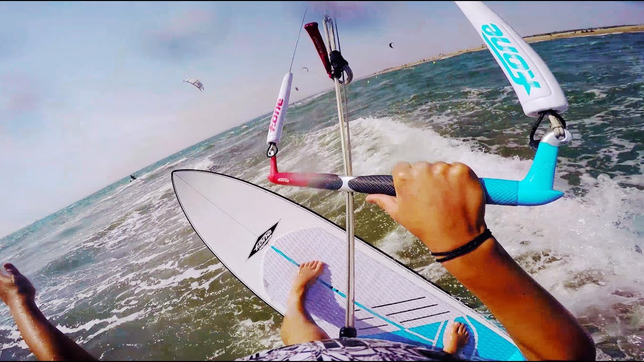 Kitesurf session Espiguette thermique - Zeeko & Woodyboard