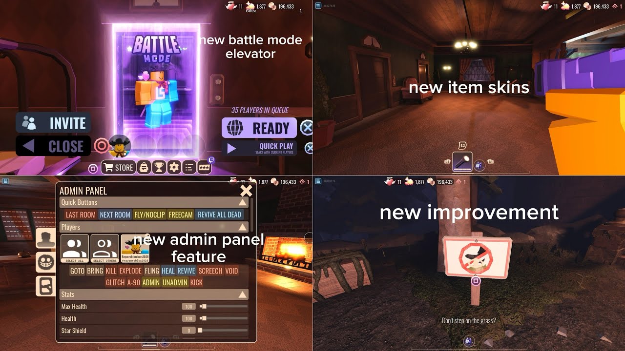 Doors RB Battles x twitch Hub event all changes