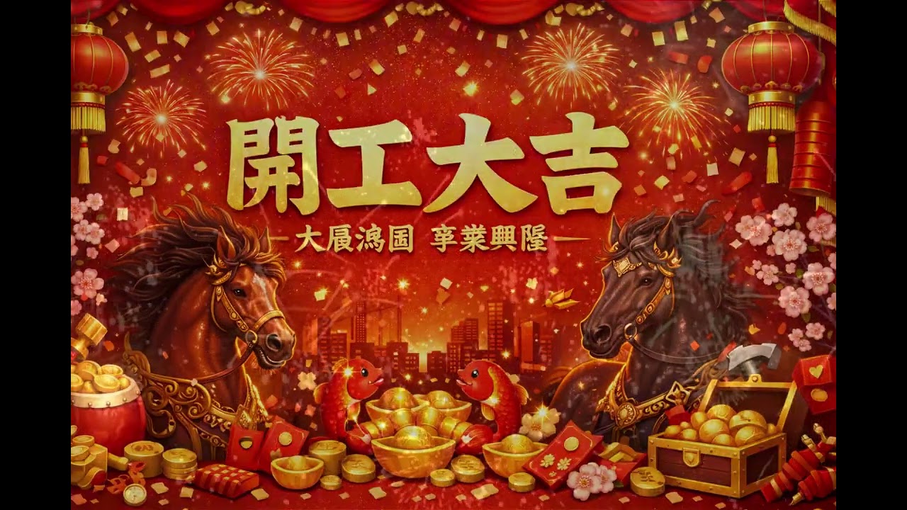 2026新年歌 開工大吉發大財🏮🧨🧧T2026 New Year Song: May your work start be prosperous and your fortune great!🧧🧨🏮