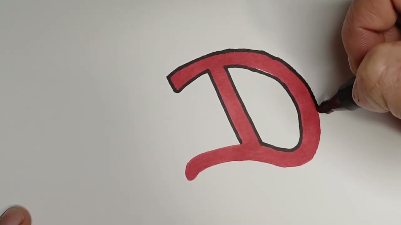 How to graffiti letter D #graffiti #graffitiart #howto #streetart #usa #drawing #explorepage #fyp 