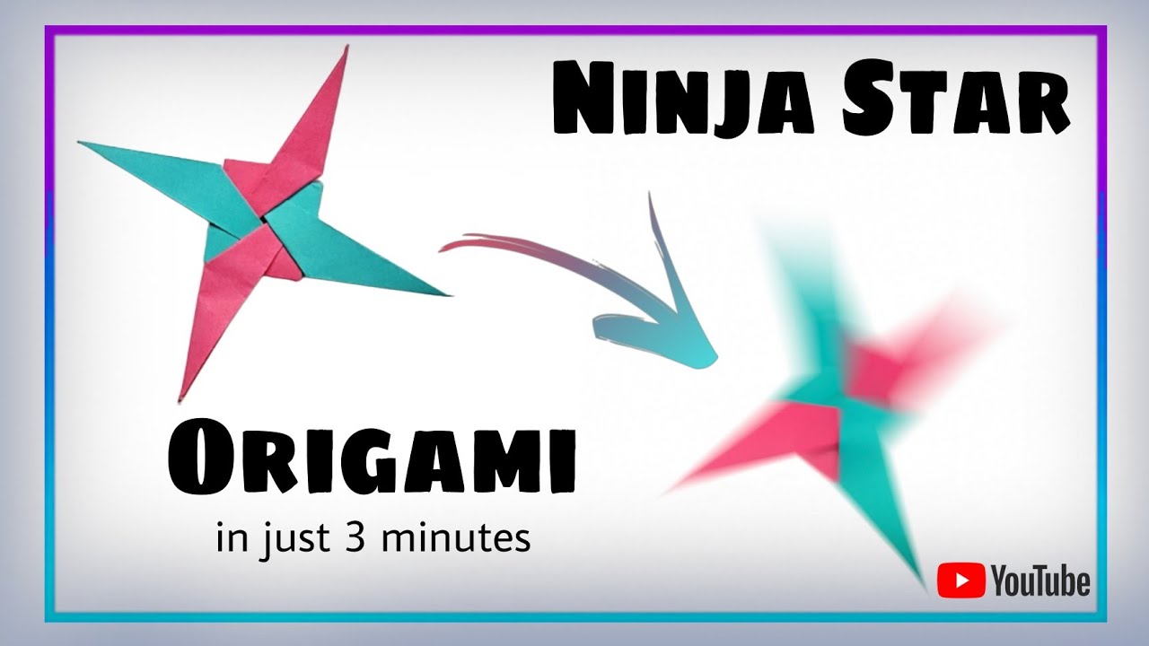 How to Make an Origami Ninja Star in just 3 Minutes | Easy Tutorial