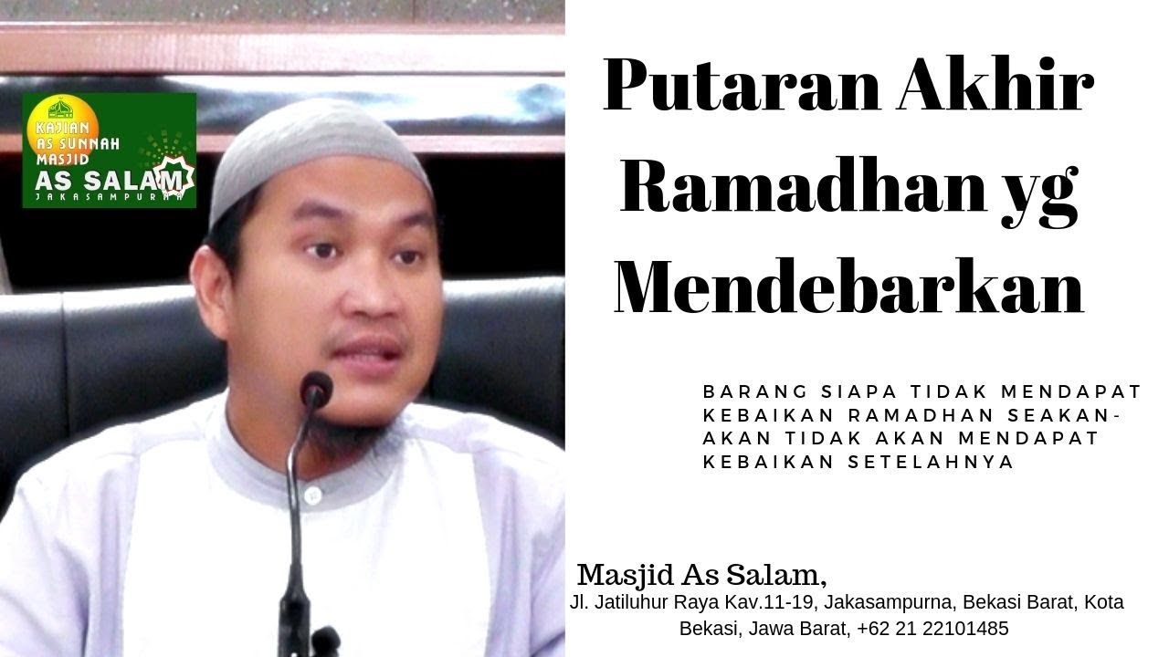 Apakah Kita Mendapat Kebaikan Ramadhan |Ust.Oemar Mita.Lc|Masjid As Salam