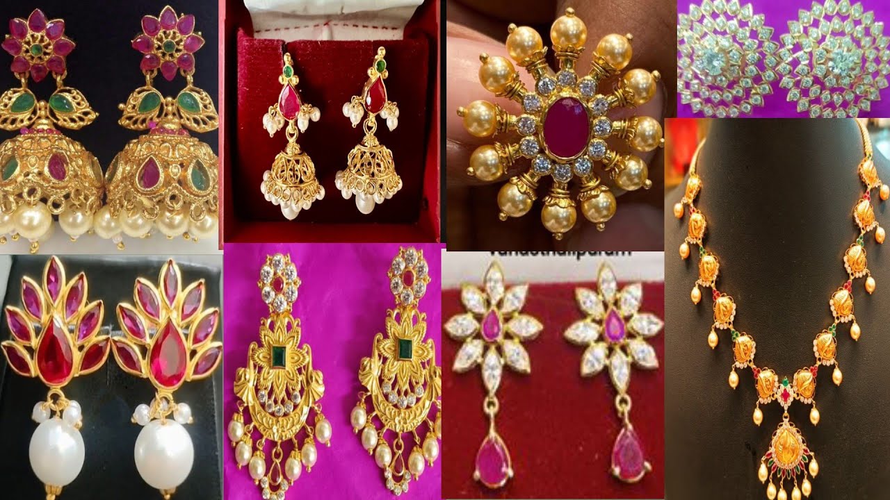 Latest gold jewellery designs ideas/top 50+gold earrings models&all types of gold jewellery models💞