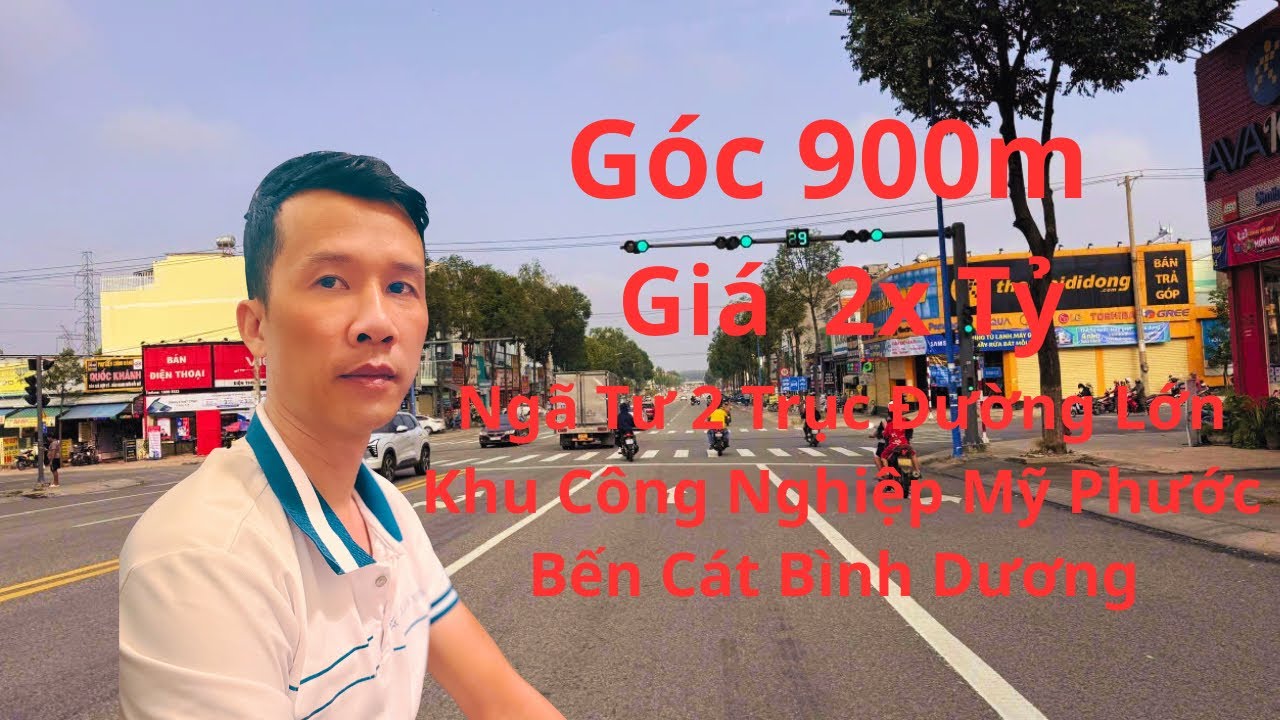 Bán góc 900m đối diện  khu công nghiệp kho xưởng  kinh doanh Mỹ Phước bến cát bình dương