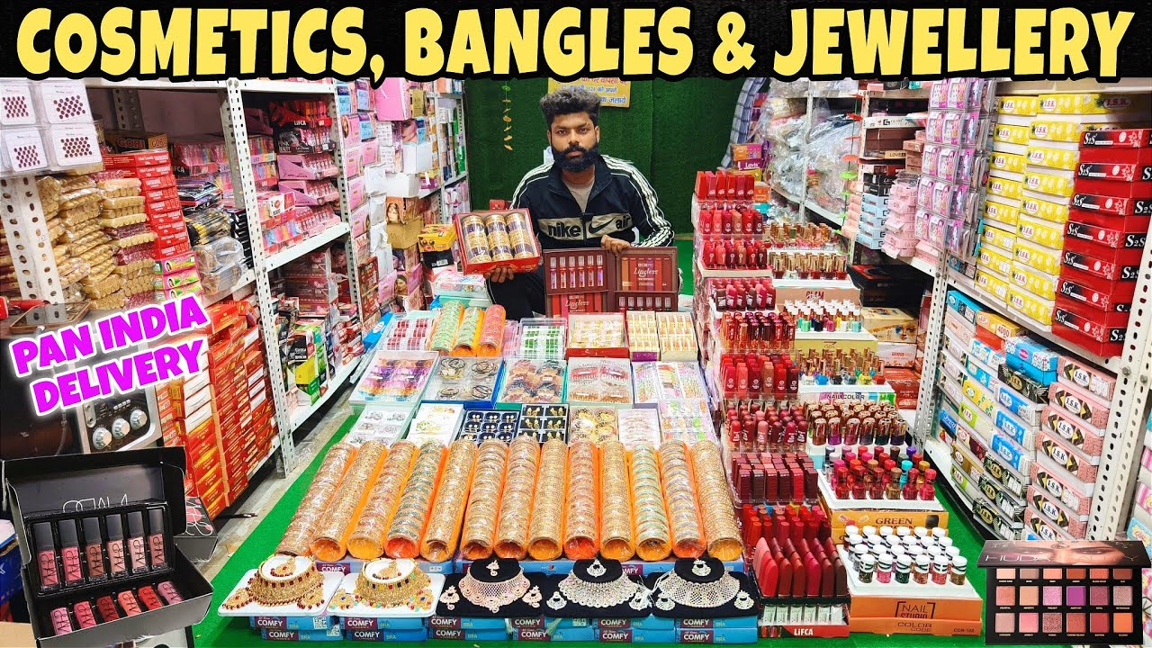 BANGLES, COSMETICS & JEWELLERY WHOLESALE MARKET SADAR BAZAAR @MarvIndia786 