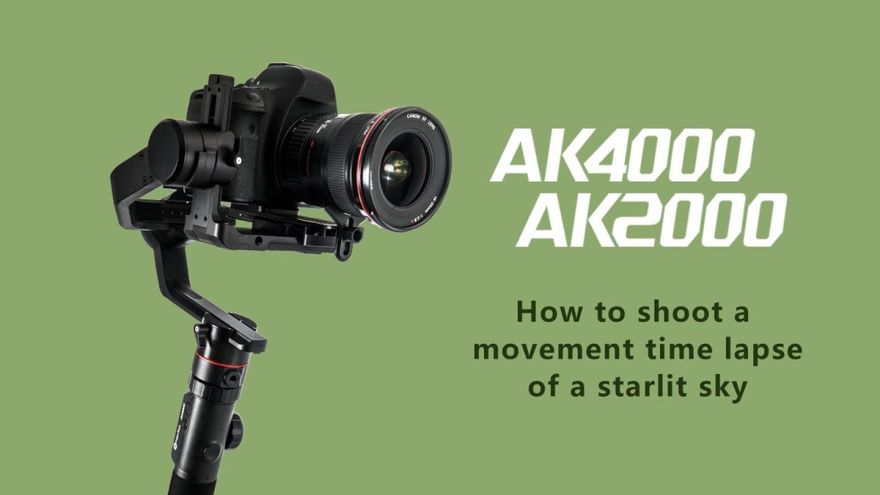 How to shoot a movement time lapse of a starlit sky with AK Series | FeiyuTech Tutorial