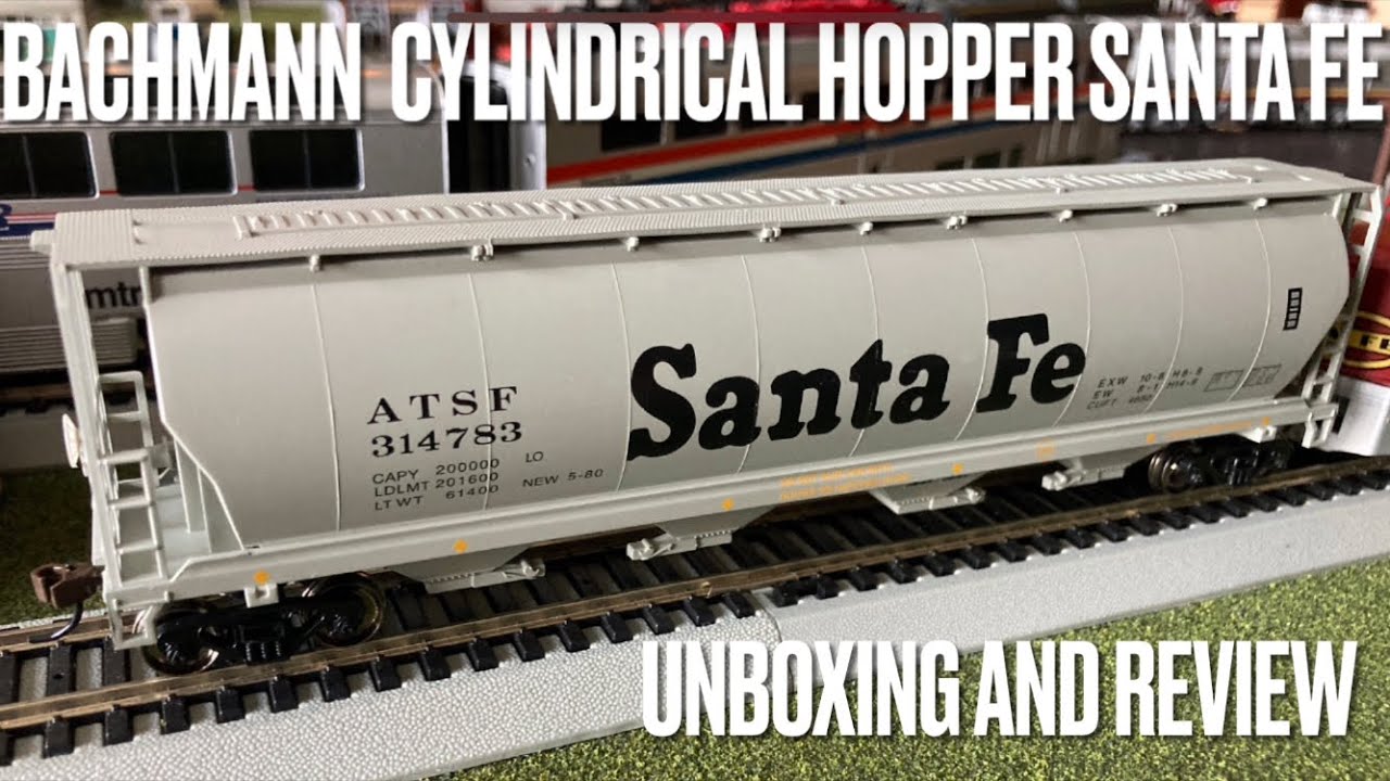 Unboxing & Review: Bachmann Silver Series: Cylindrical Hopper, Santa Fe: HO 🌾