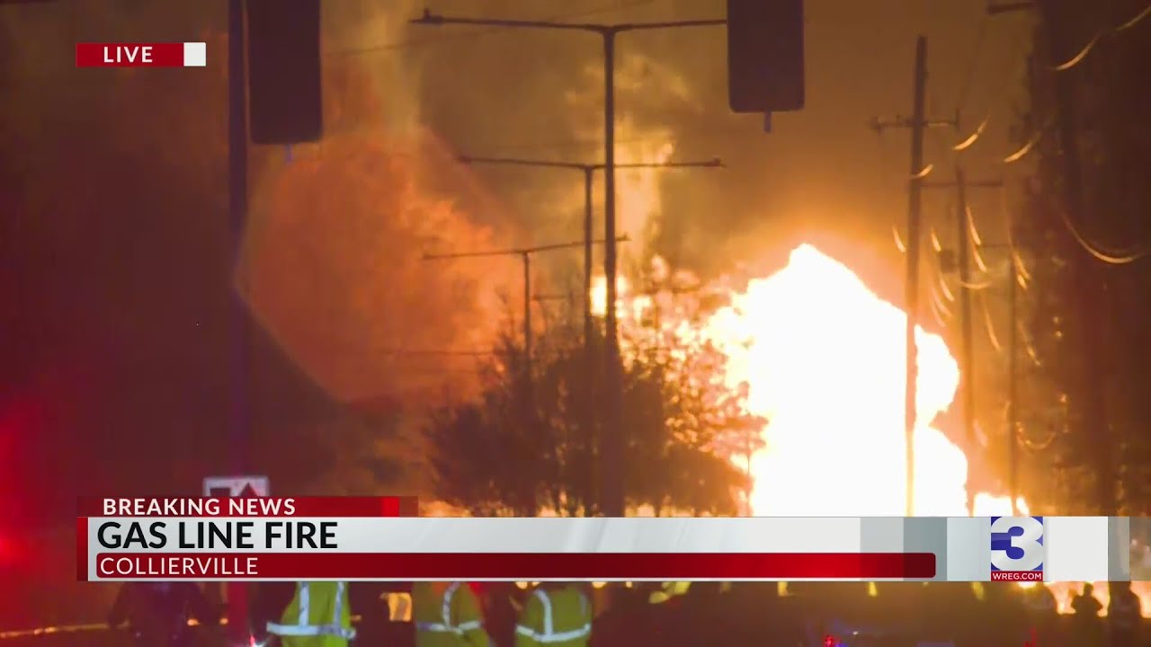 Large fire spotted in Collierville